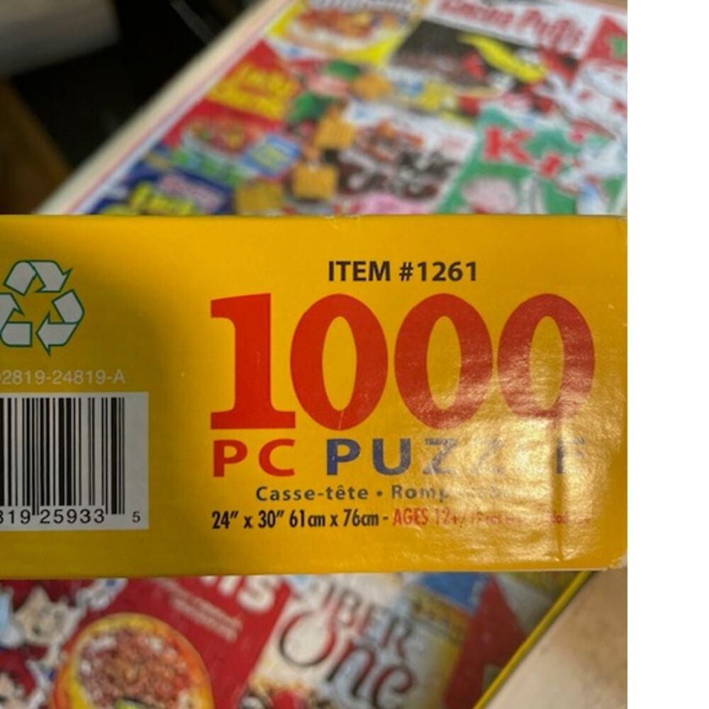 White Mountain 1000pc Puzzle "Cereal Boxes" #1261 Complete - Picture 2 of 3